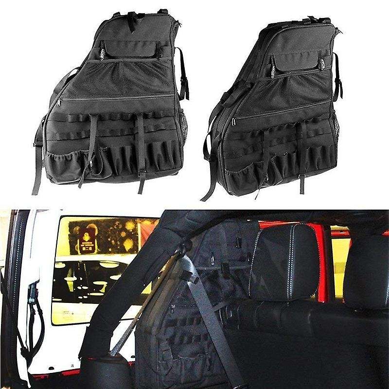 for Wrangler JK JL Storage Bag Organizers Cargo Roll Bar Saddlebag Side Door Anti-Roll Storage Bag 2