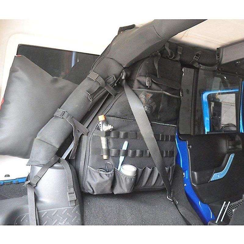 for Wrangler JK JL Storage Bag Organizers Cargo Roll Bar Saddlebag Side Door Anti-Roll Storage Bag 2