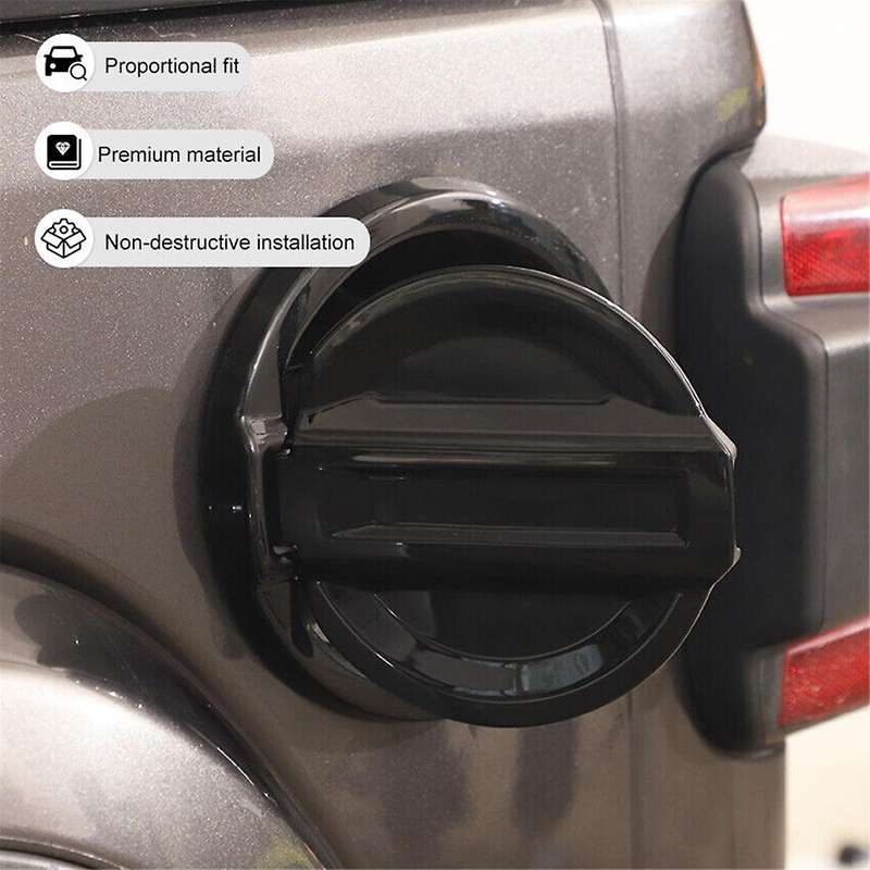 for Wrangler Jl 2018-2023 Car Door Fuel Filler Tank Gas Cap Tank Lid Cover Trim Exterior Accessorie