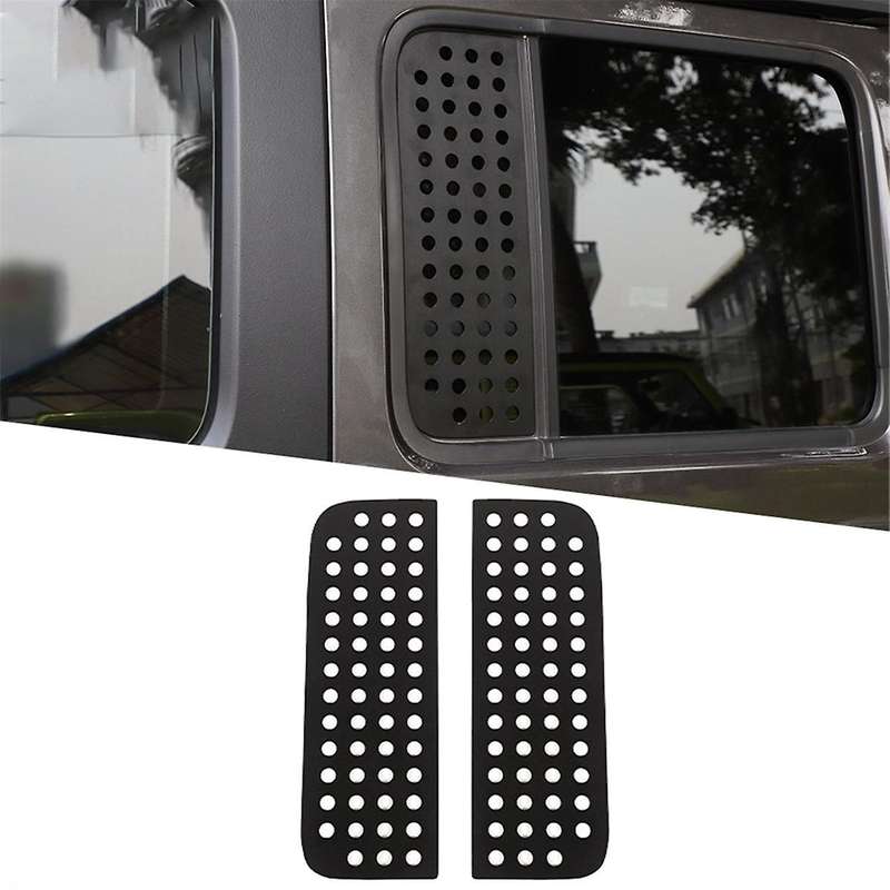 for Wrangler Jl Jt 2018-2022 Car Rear Door Window Glass Panel Decorative Cover Adapter
