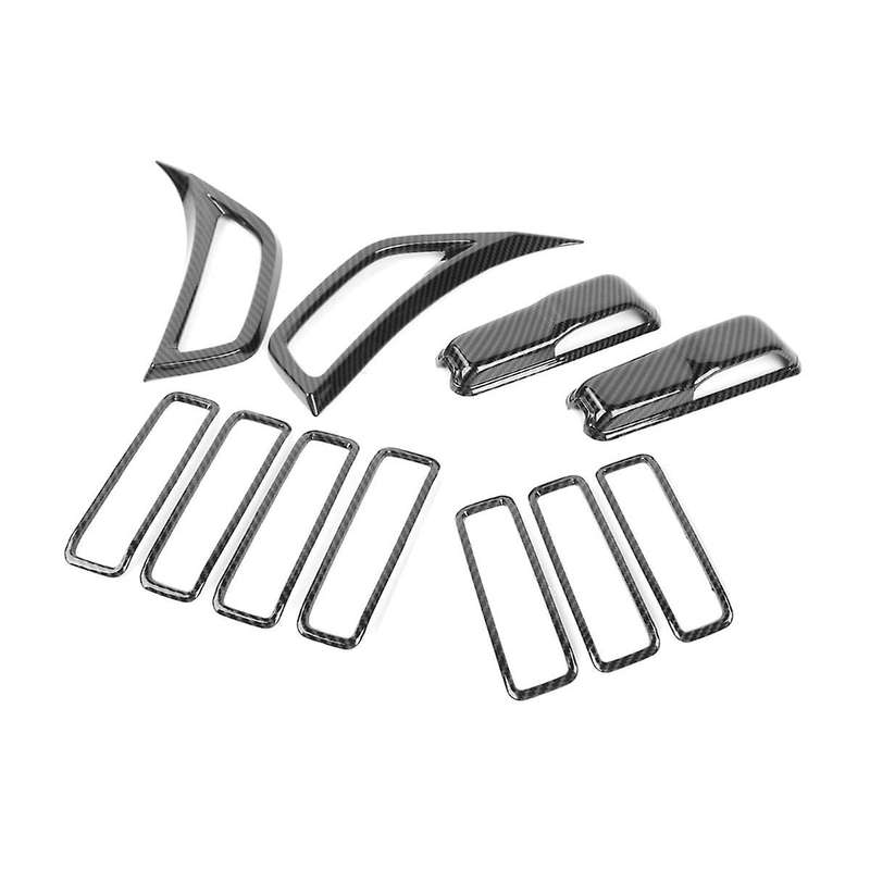 for Wrangler JL JT 2018-2024 Hood Vents & Engine Hood Hinge & Side AC Vent Outlet Trim,B