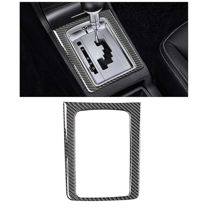 for X 2008-2015 Carbon Fiber Car Gear Shift Panel Cover Trim Manual Transmission Frame Sticker A