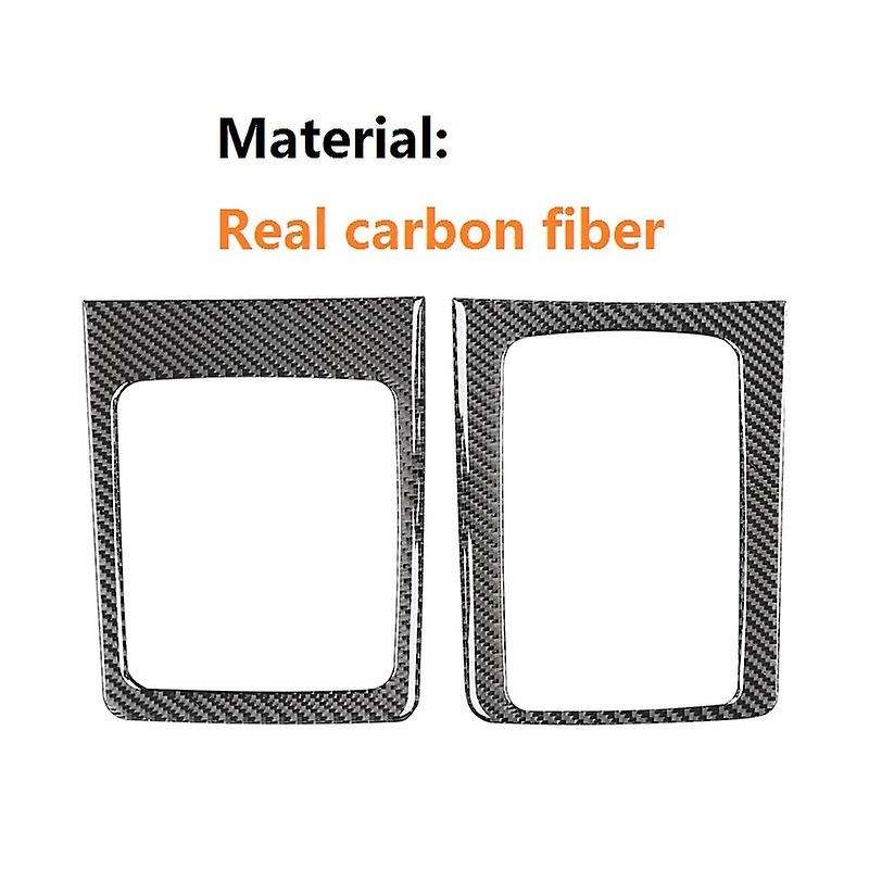 for X 2008-2015 Carbon Fiber Car Gear Shift Panel Cover Trim Manual Transmission Frame Sticker A