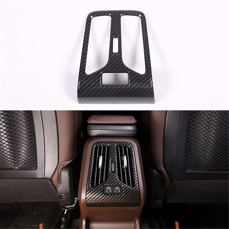 for X1 IX1 U11 2023 2024 Carbon Fiber Look Car Rear Conditioning Outlet Cover Trim Auto Accessories