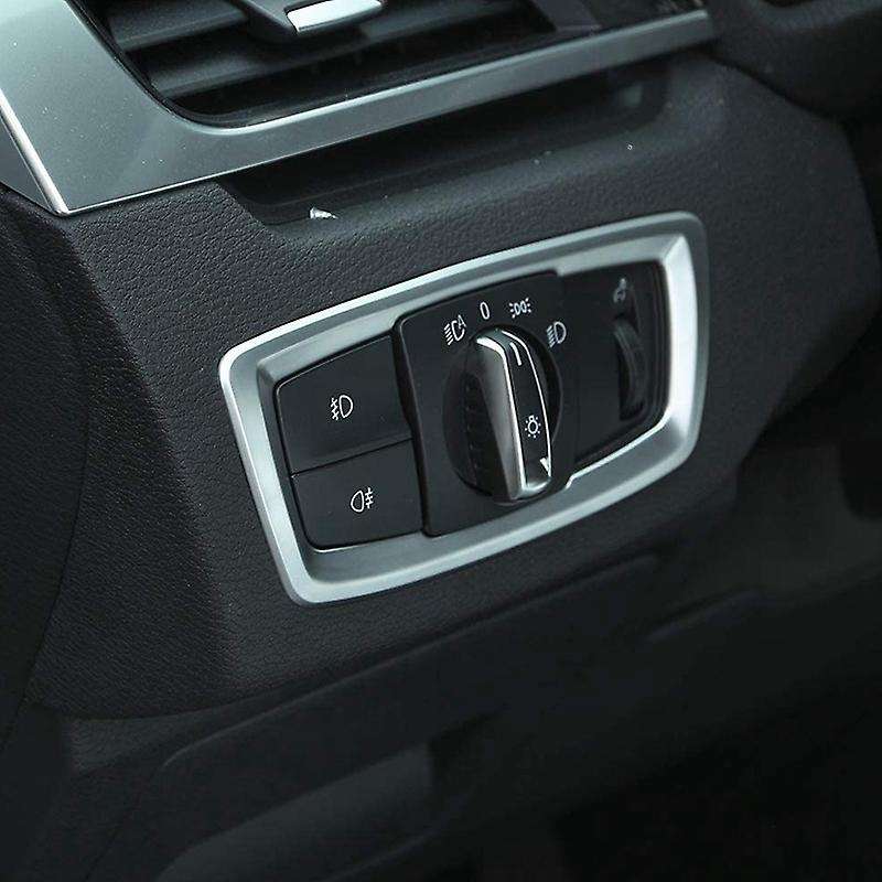 for x1 F48 2016-2018,x2 F47 2018 Decoration ABS Matte Headlight Switch Button Cover Trim