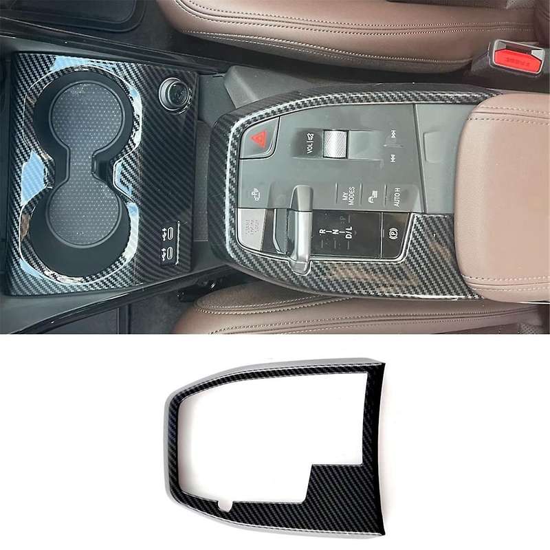 for X1 U11 2023 2024 Car Center Console Gear Shift Panel Frame Cover Trim Accessories - ABS Carbon F