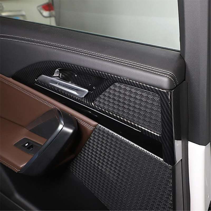 for X1 U11 2023 2024 Car Inner Door Handle Cover Frame Trim Accessories - Abs Carbon Fiber