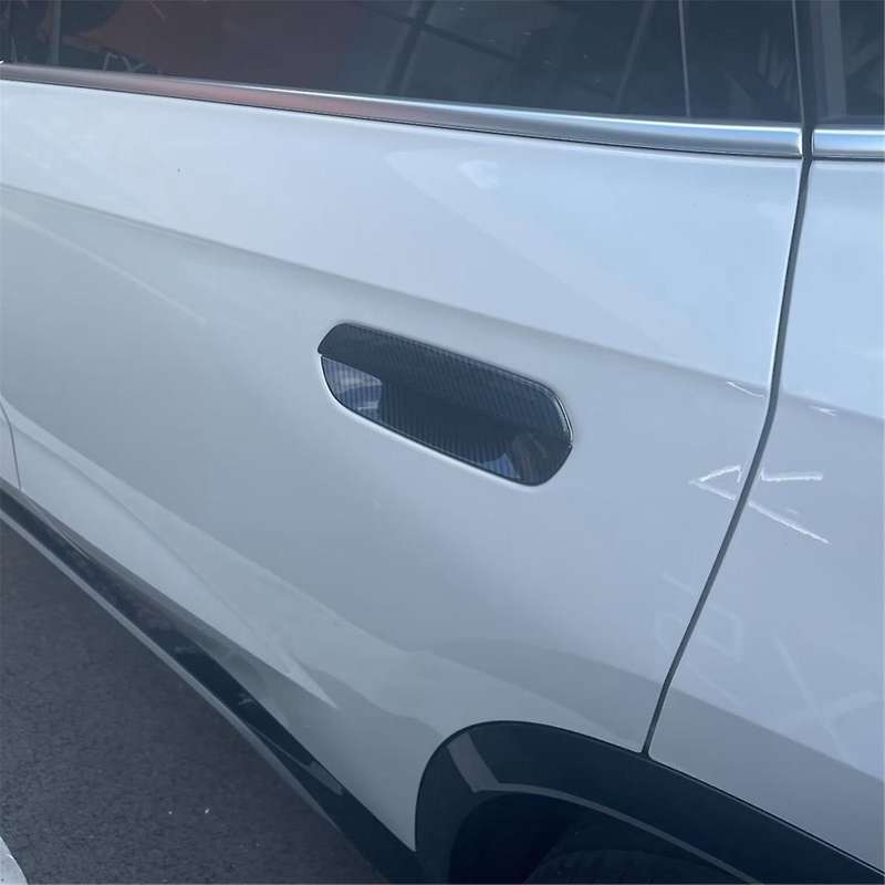 for X1 U11 2023 2024 Car Exterior Door Handle Cover Trim Sticker Accessories - ABS Carbon Fiber
