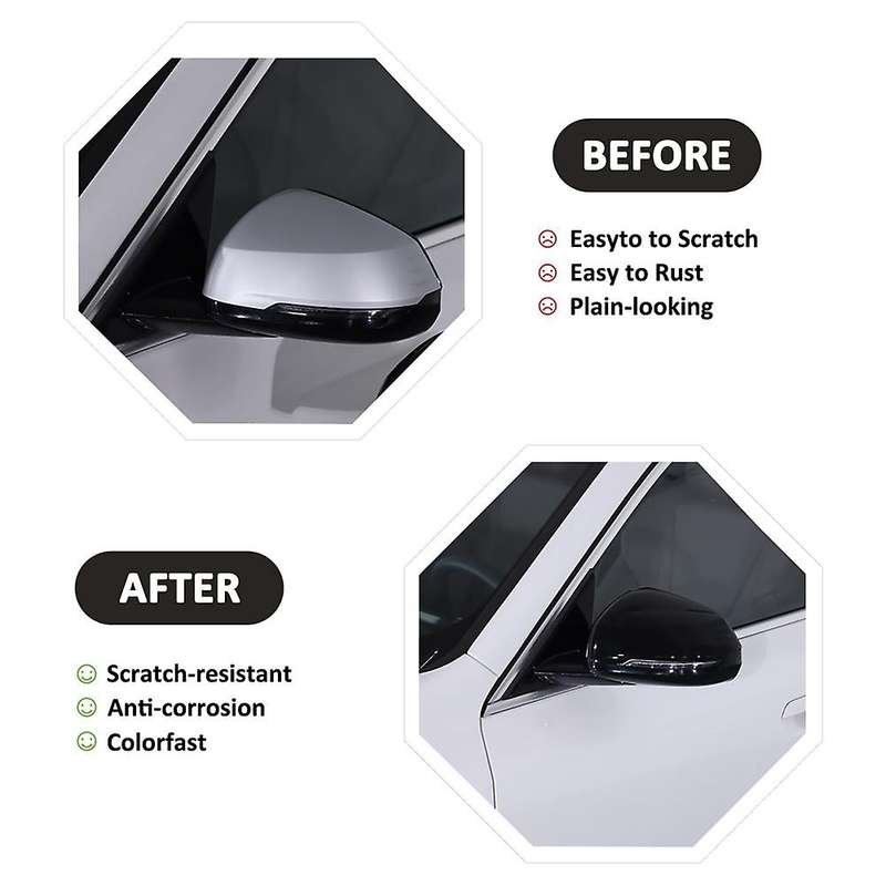 for X1 U11 2023 2024 Car Exterior Rearview Mirror Decorative Cover Trim Sticker Accessories - ABS Bl