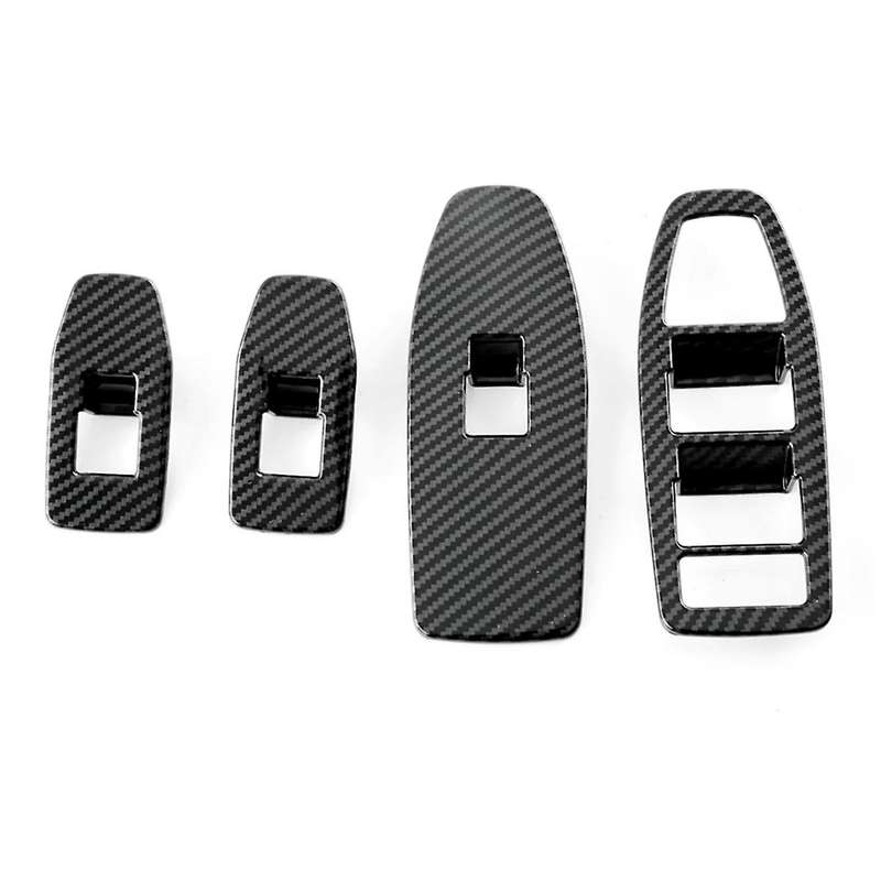 for X1 U11 2023 2024 Car Window Lift Switch Buttons Frame Cover Trim Stickers Accessories,abs Carbo