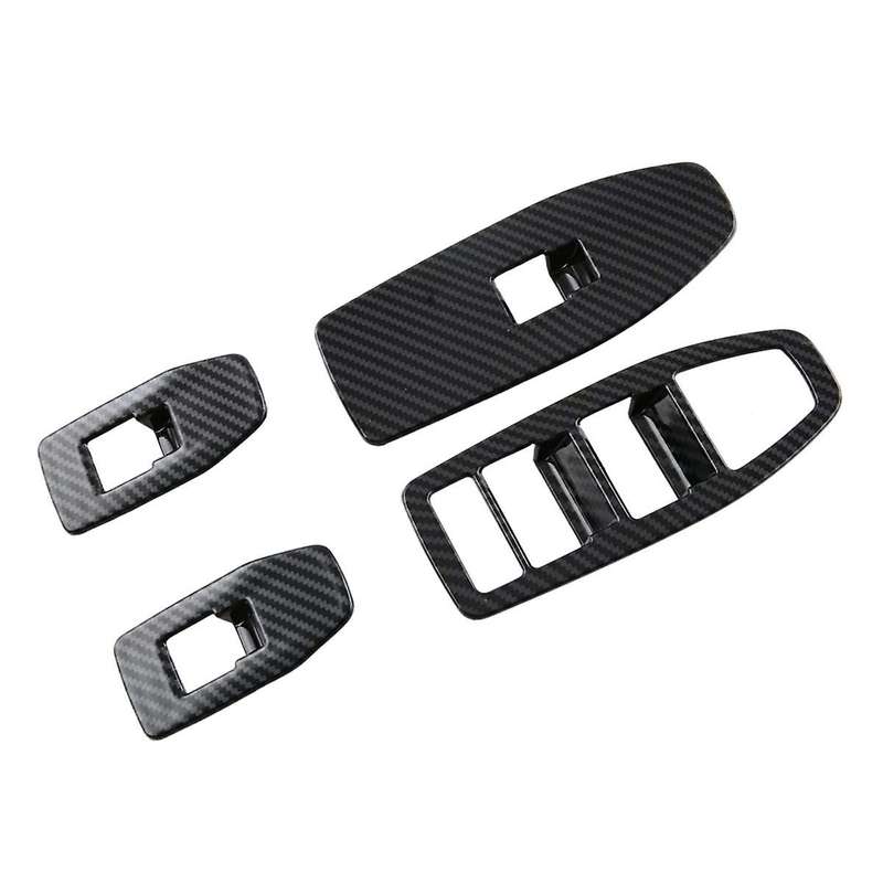 for X1 U11 2023 2024 Car Window Lift Switch Buttons Frame Cover Trim Stickers Accessories,abs Carbo