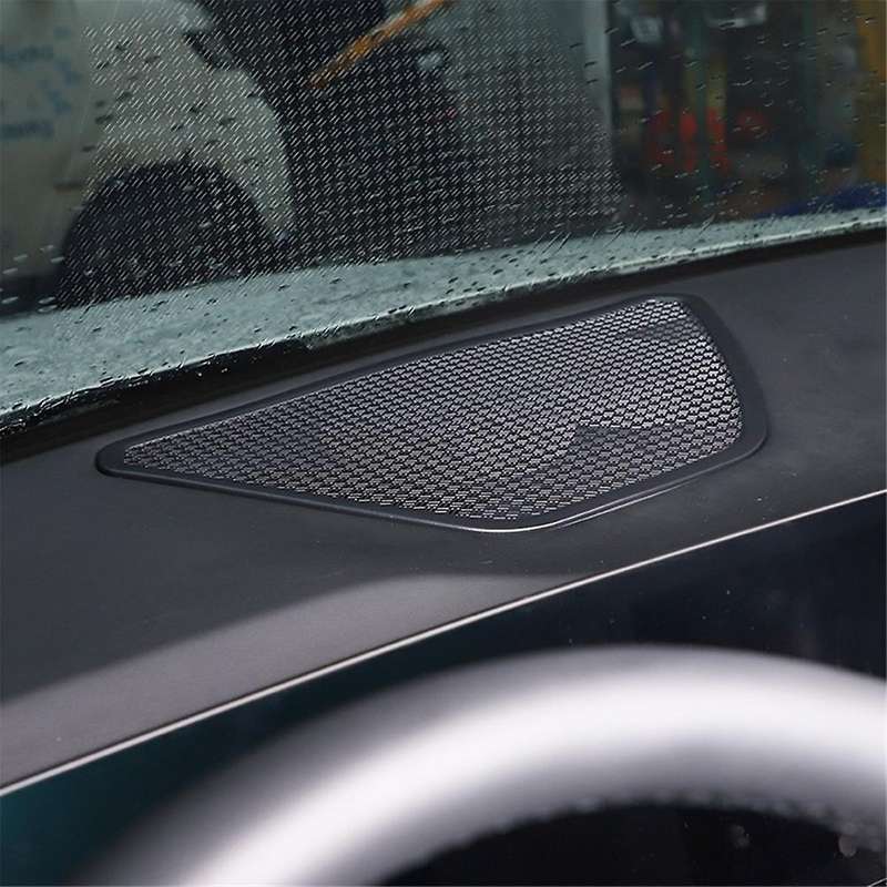 for X1 U11 2023-2024 Stainless Steels Car Dashboard Speaker Cover Horn Frame Trim Decoration Access