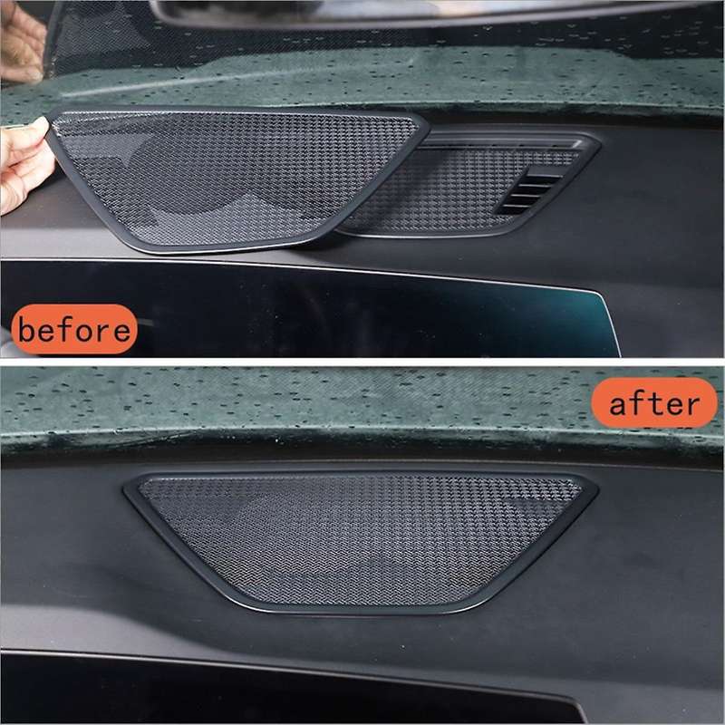 for X1 U11 2023-2024 Stainless Steels Car Dashboard Speaker Cover Horn Frame Trim Decoration Access