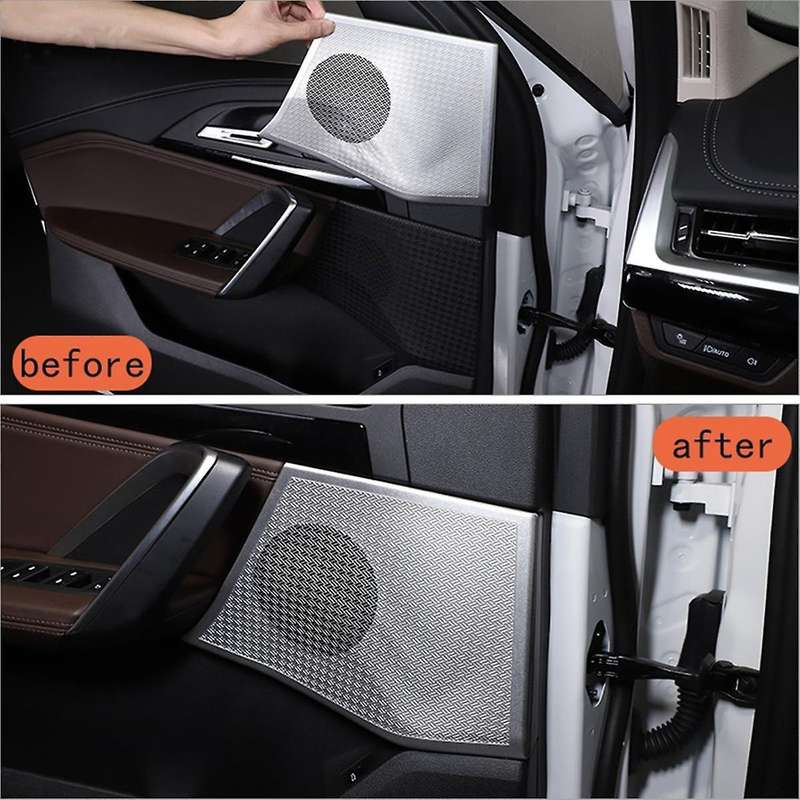 for X1 U11 2023 2024 Stainless Steel Car Door Audio Speaker Decorative Cover Trim Interior Accessori