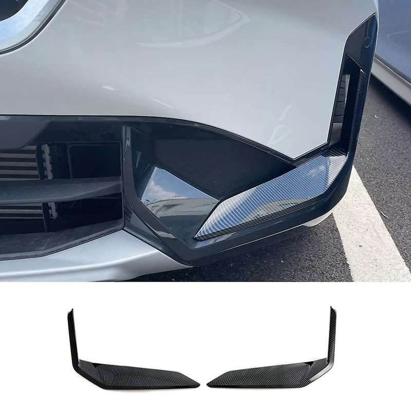 for X1 U11 2023 2024 XLine Front Bumper Splitter Lip Fog Lamp Grille Trim Accessories - Carbon