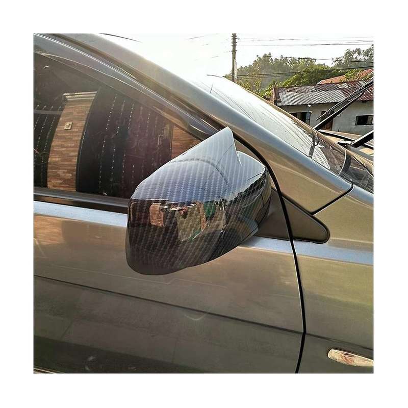 for X10 Ex 2008-2012 Side Door Rearview Mirror Cover Cap Trim Accessories - Abs Carbon Fiber