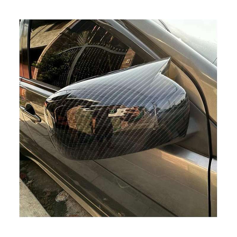 for X10 Ex 2008-2012 Side Door Rearview Mirror Cover Cap Trim Accessories - Abs Carbon Fiber