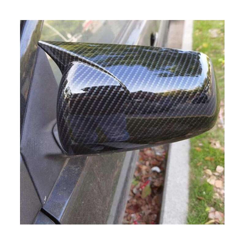 for X10 Ex 2008-2012 Side Door Rearview Mirror Cover Cap Trim Accessories - Abs Carbon Fiber