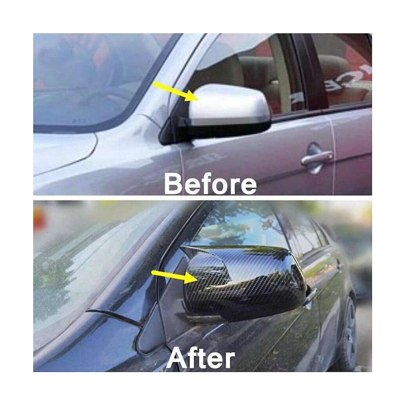 for X10 Ex 2008-2012 Side Door Rearview Mirror Cover Cap Trim Accessories - Abs Carbon Fiber