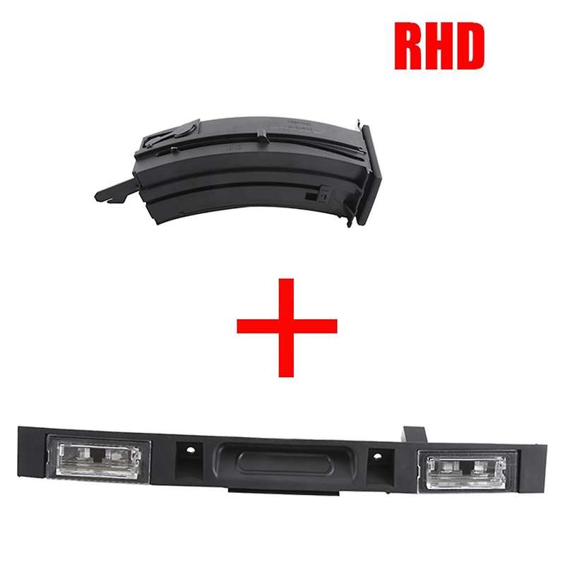 for X3 E83 2004-2010 Car Rear Trunk Lid Grip Assembly with Key Button + Dashboard Water Cup Holder (
