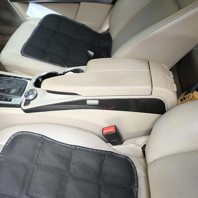 for X204 2008-2015 Carbon Fiber Central Control Armrest Box Side Trim Decorative Cover Sticker