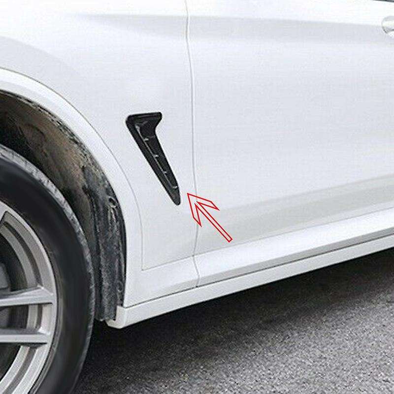 for X3 G01 2018 2019 2020 Car ABS Carbon Fiber Look Side Body Intake Grille Air Vent Decoration Cove
