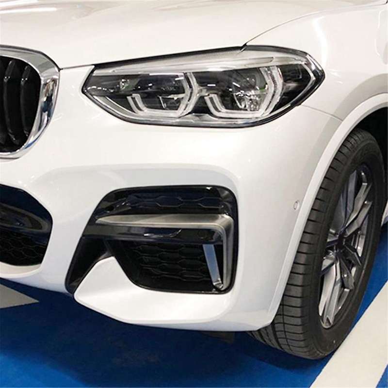for X3 G01 / X4 G02 2018-2020 Fog Light Grills Honeycomb Mesh Fog Car Front Bumper Light Grills in