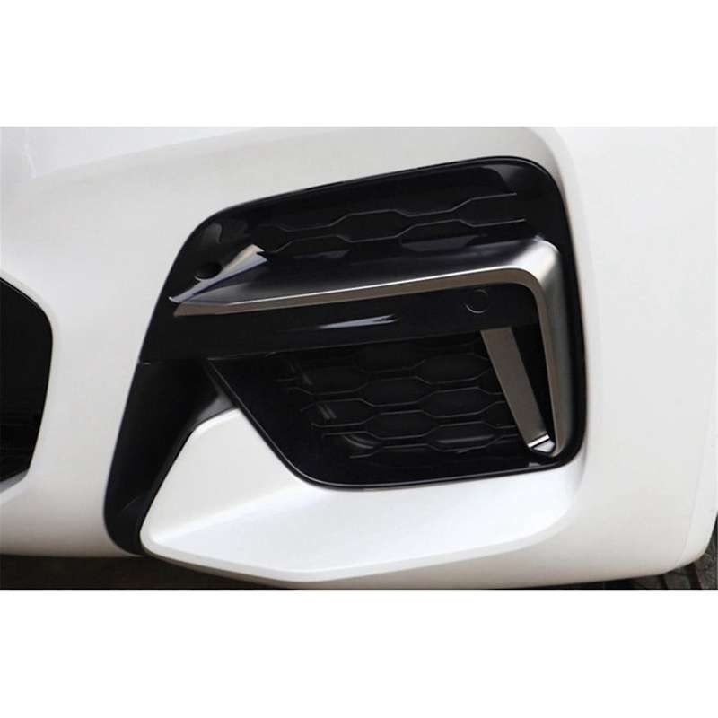 for X3 G01 / X4 G02 2018-2020 Fog Light Grills Honeycomb Mesh Fog Car Front Bumper Light Grills in