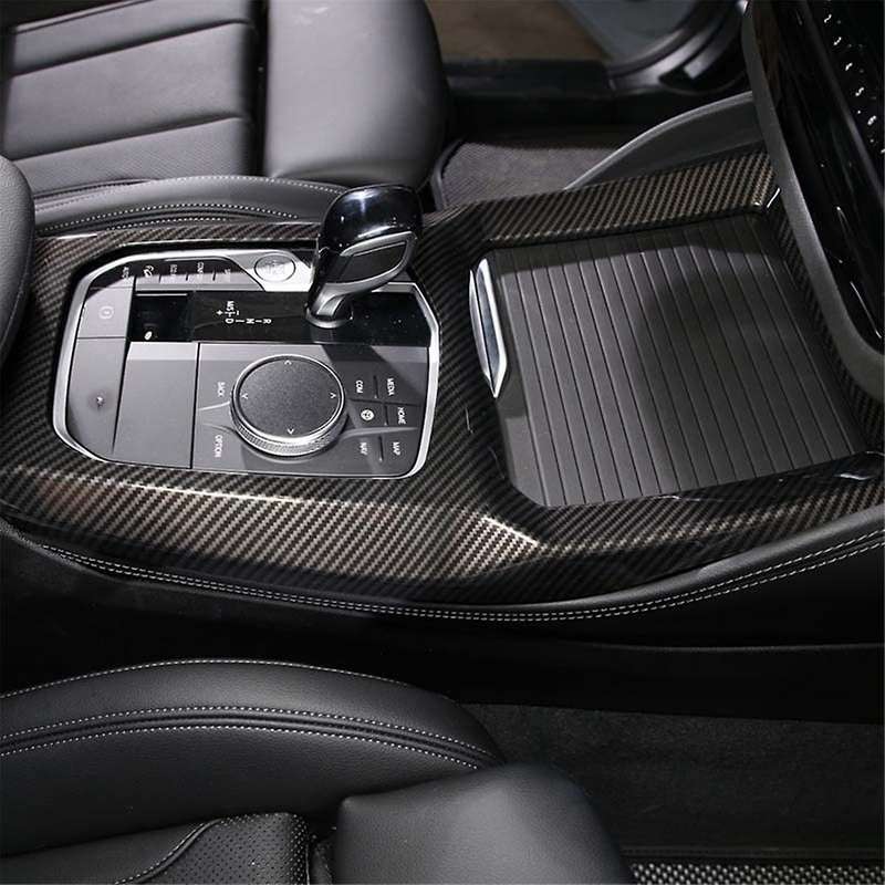 for X3 X4 G01 G02 2022 2023 Real Dry Carbon Fiber Central Control Gear Shift Panel Trim Cover Inter