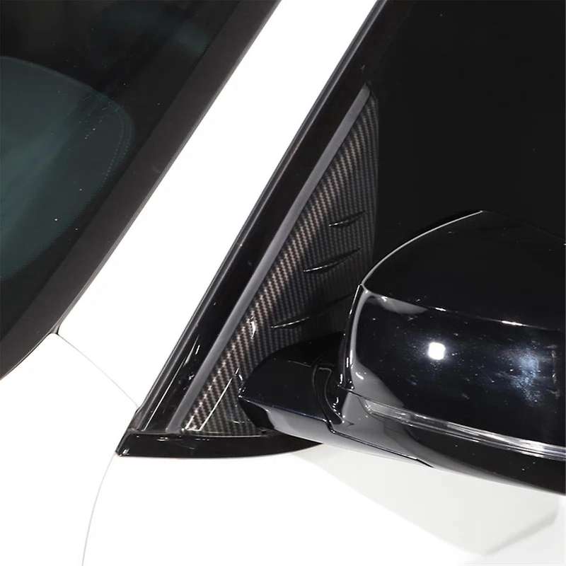 for X3 G01 2018-2022 Car Rearview Mirror Side Window Spoiler Triangle Cover Trim Accessories - ABS C