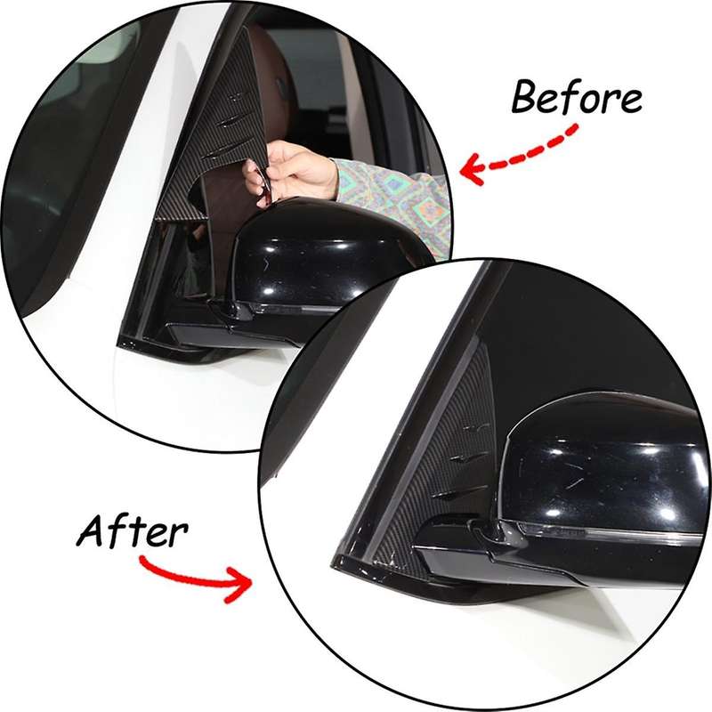 for X3 G01 2018-2022 Car Rearview Mirror Side Window Spoiler Triangle Cover Trim Accessories - ABS C