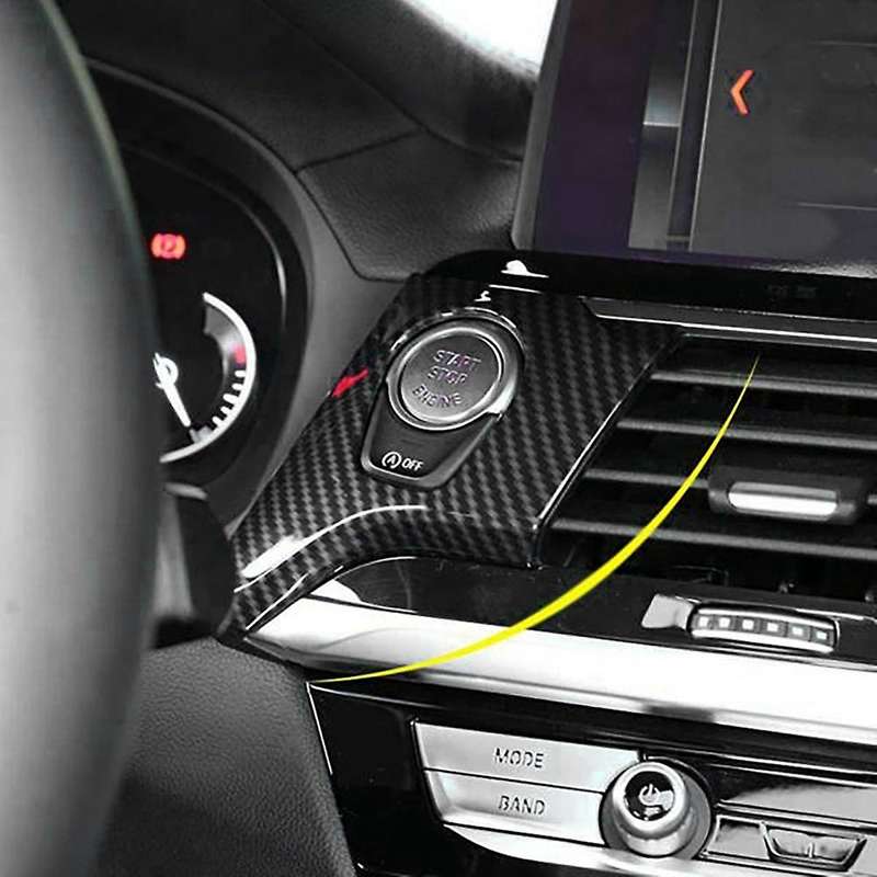for X3 X4 G01 G02 2018-2021 ABS Carbon Fiber Engine Start One-Key Start Switch Button Modification D