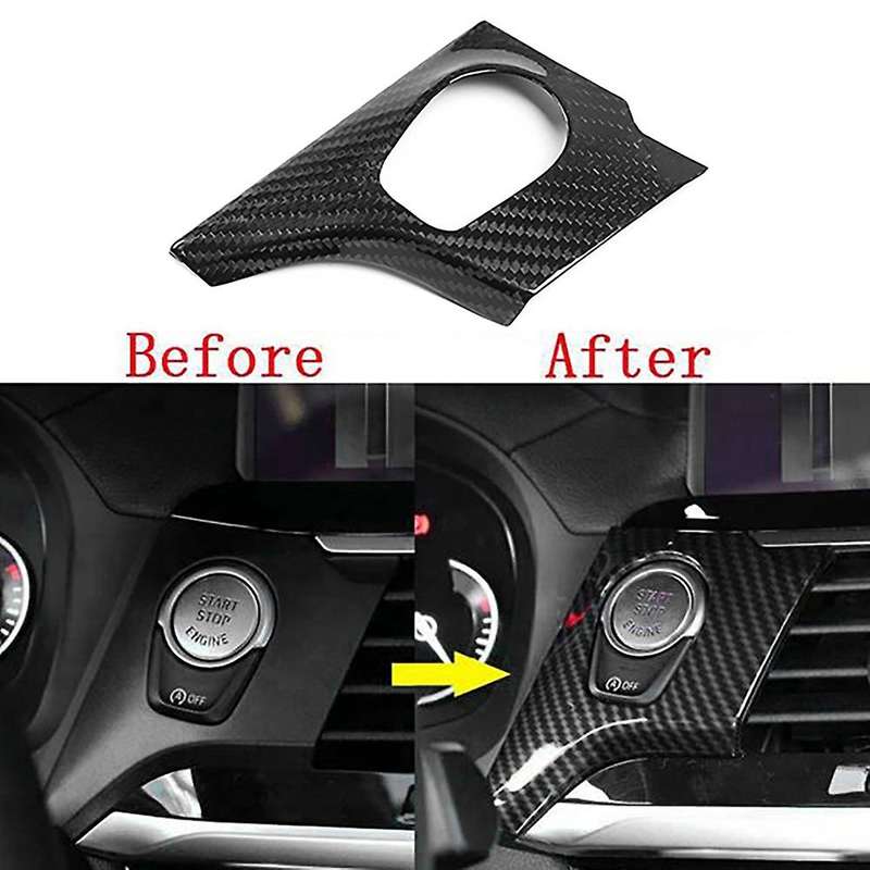 for X3 X4 G01 G02 2018-2021 ABS Carbon Fiber Engine Start One-Key Start Switch Button Modification D
