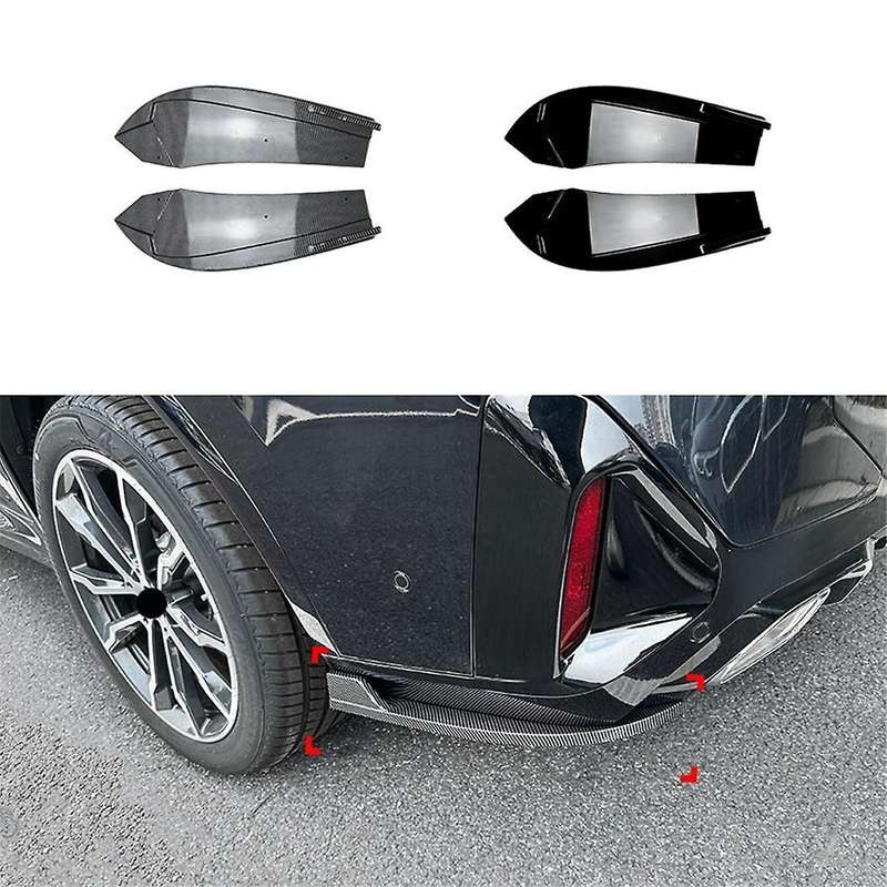 for X4 G02 2022+ Rear Bumper Lip Angle Diffuser Splitter Spoiler Protector Gloss Black