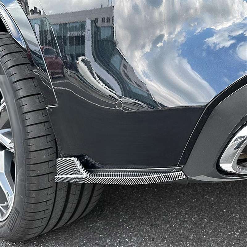 for X5 G05 2019-2023 Rear Bumper Lip Angle Diffuser Splitter Spoiler Protector Carbon Fiber