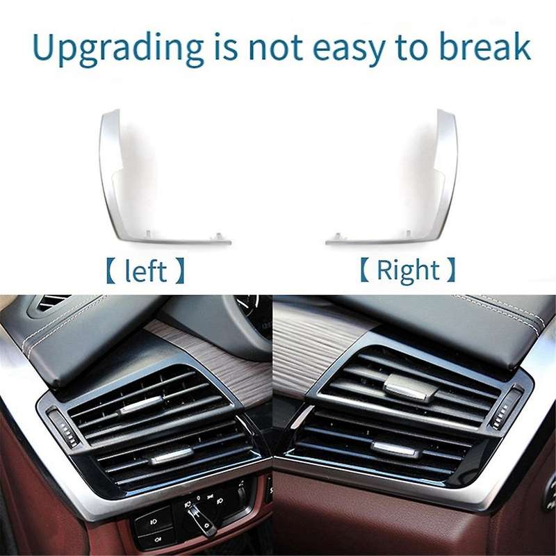 for X5 X6 F15 F16 Front Right Air Conditioning Air Vents Silver Decorative Frame