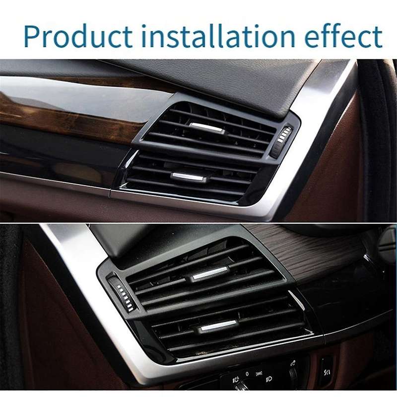 for X5 X6 F15 F16 Front Right Air Conditioning Air Vents Silver Decorative Frame
