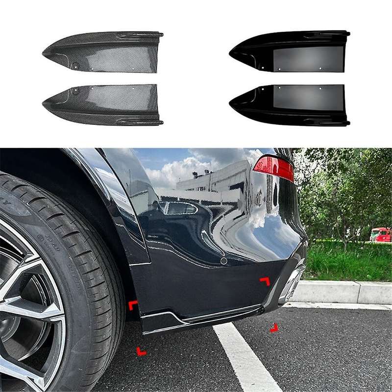 for X5 G05 2019-2023 Rear Bumper Lip Angle Diffuser Splitter Spoiler Protector Gloss Black
