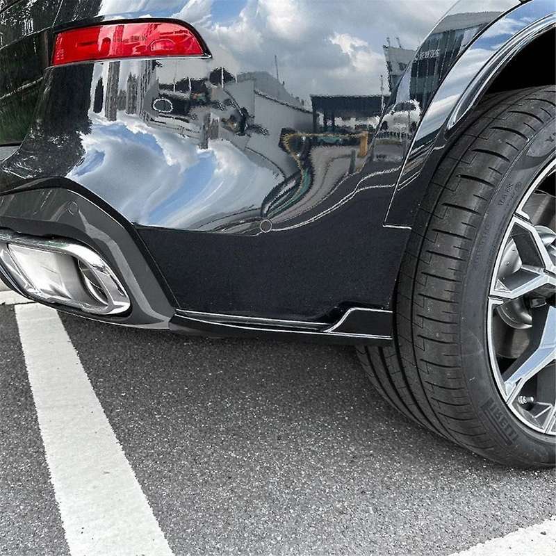 for X5 G05 2019-2023 Rear Bumper Lip Angle Diffuser Splitter Spoiler Protector Gloss Black