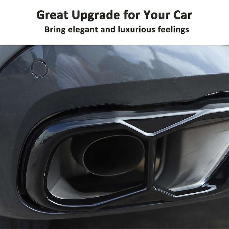 for X5 G05 X6 G06 X7 G07 2019-2022 (M60) Car Tail Muffler Exhaust Pipe Output Cover Trim Accessories
