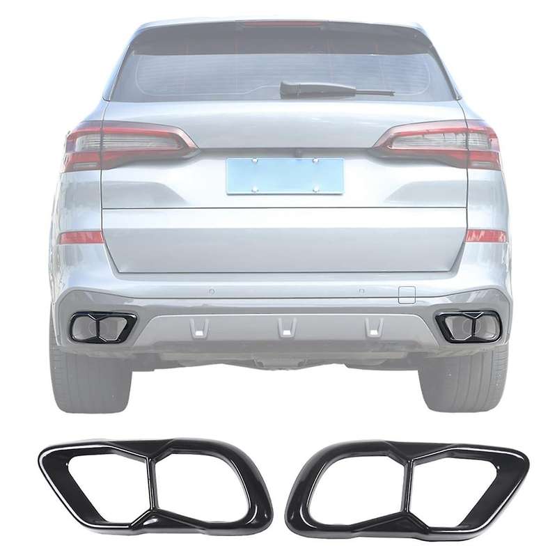 for X5 G05 X6 G06 X7 G07 2019-2022 (M60) Car Tail Muffler Exhaust Pipe Output Cover Trim Accessories