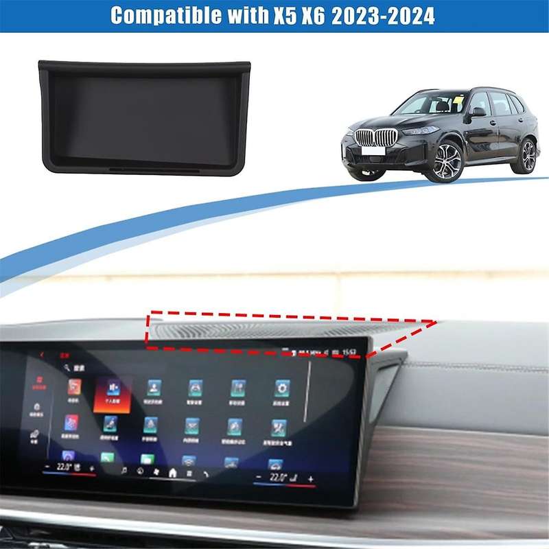 for X5 X6 G05 G06 2023 2024 Car Central Control Navigation Screen Rear Storage Box Organizer Tray Ac