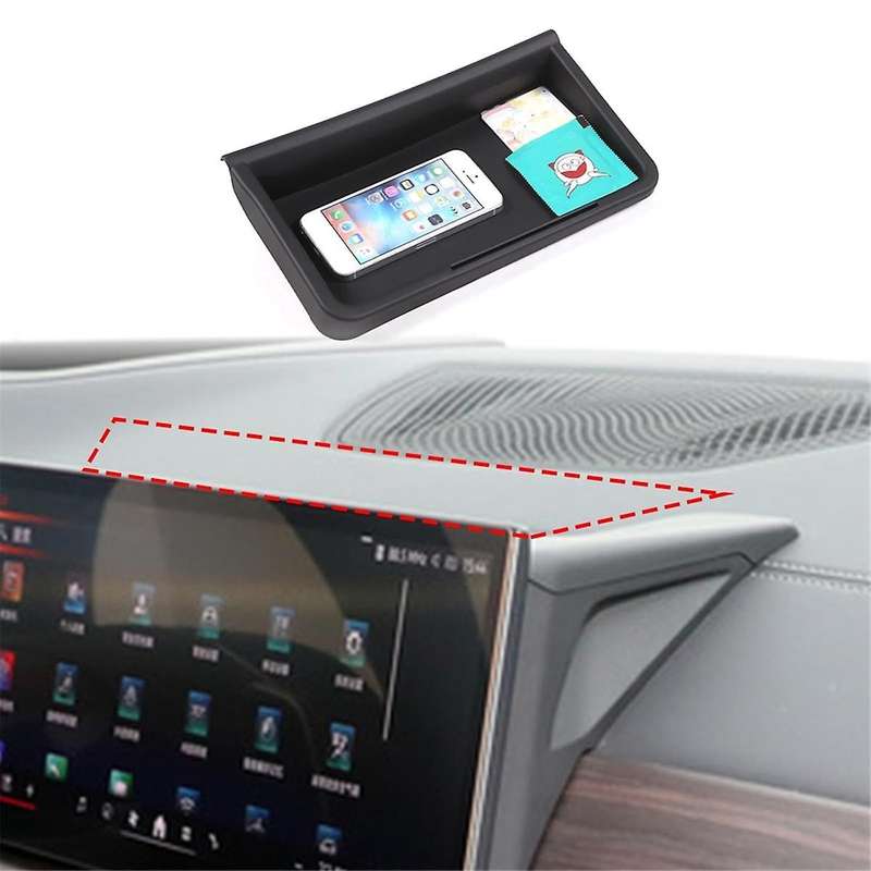for X5 X6 G05 G06 2023 2024 Car Central Control Navigation Screen Rear Storage Box Organizer Tray Ac