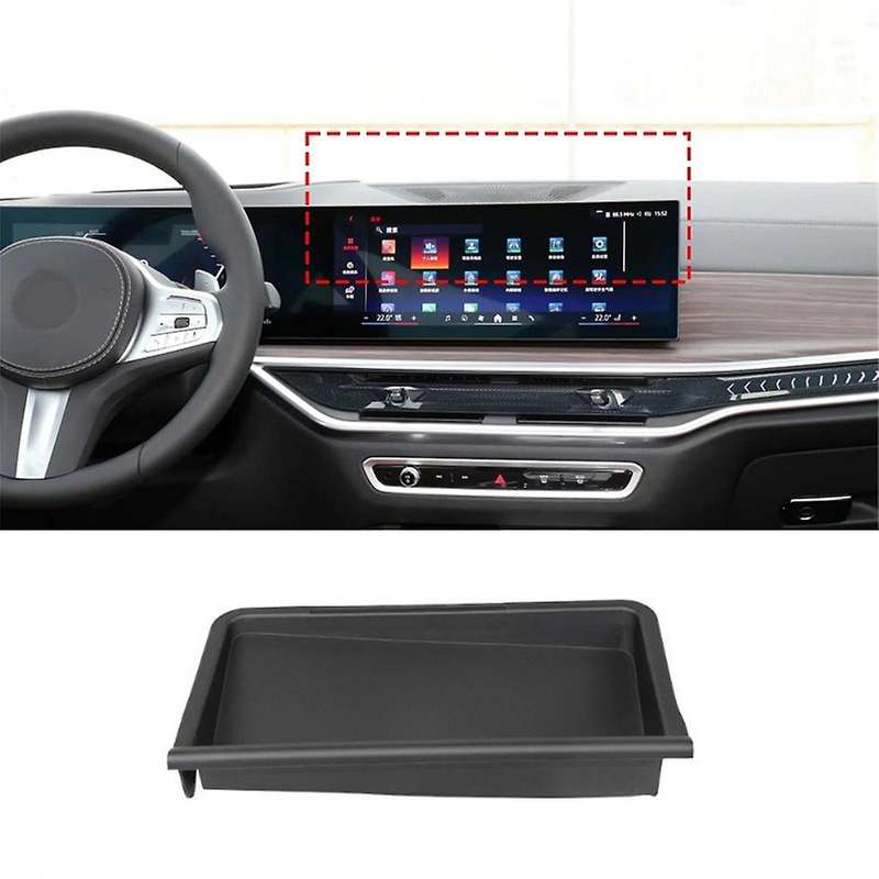 for X5 X6 G05 G06 2023 2024 Car Central Control Navigation Screen Rear Storage Box Organizer Tray Ac