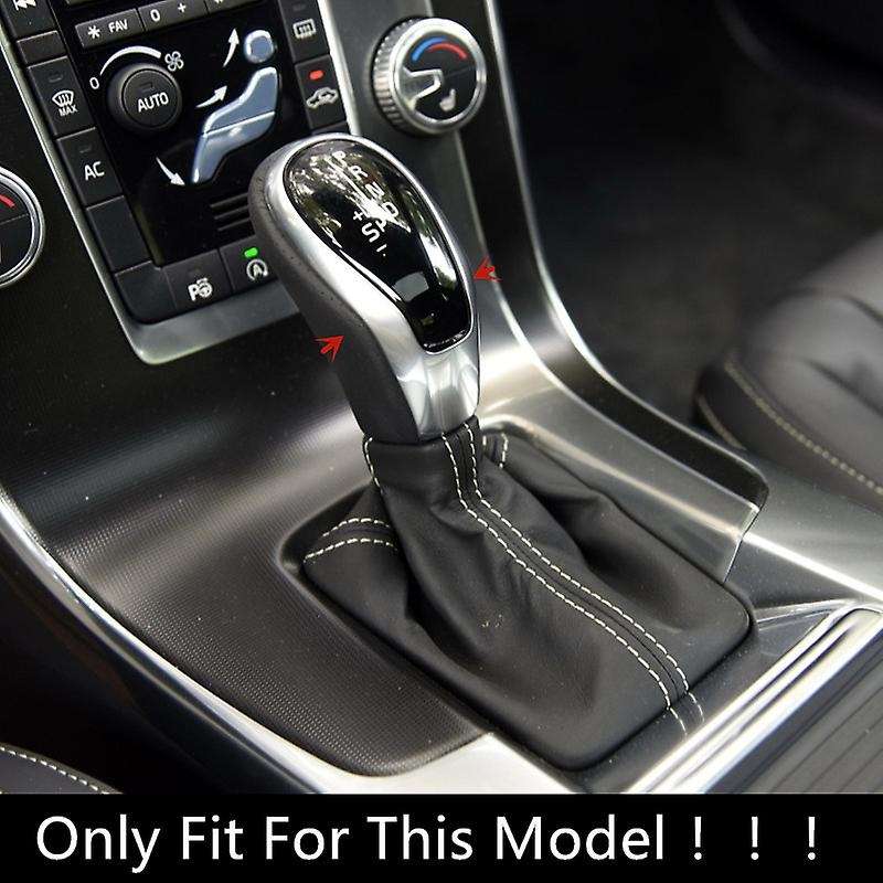 for XC60 V40 S60 S80 2013-2018 Carbon Fiber Gear Shift Knob Cover Trim Car Interior Accessories