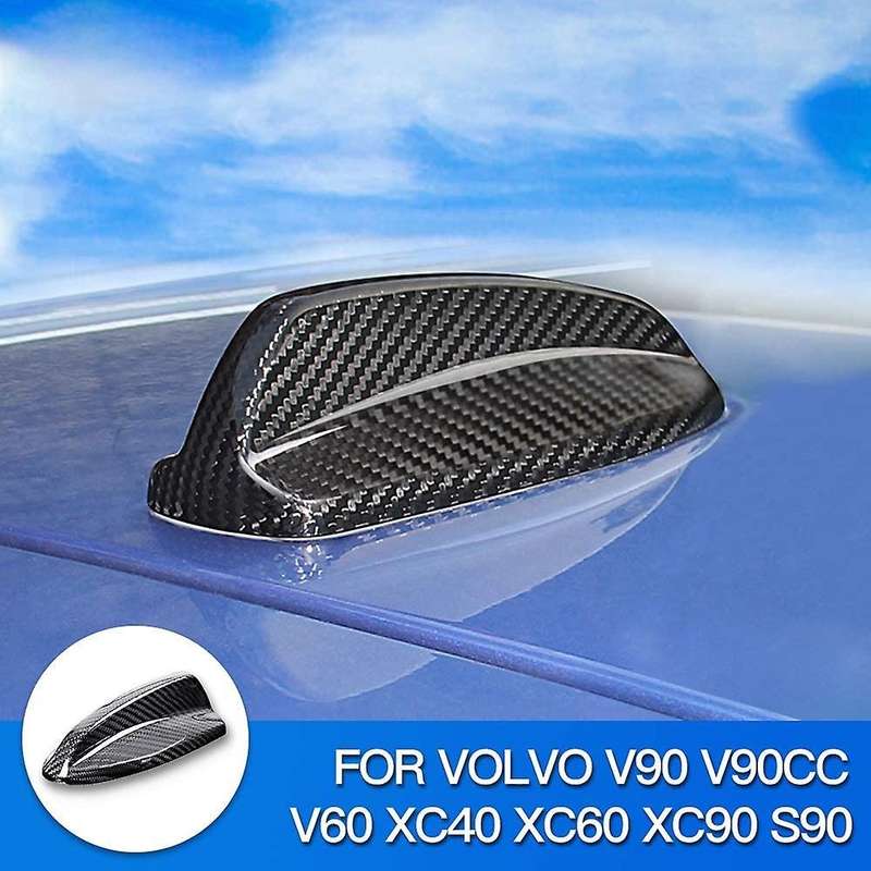 for XC60 XC90 S90 V90 Xc40 Carbon Fiber Car Fin Antenna Cover Aerial Decoration Accessories