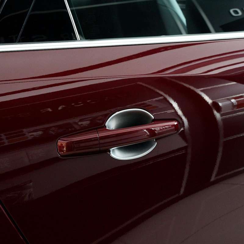 for XE XF 2017-2019 ABS Car Door Handle Bowl Cup Cover Trim Frame Sticker Styling Exterior Accessori