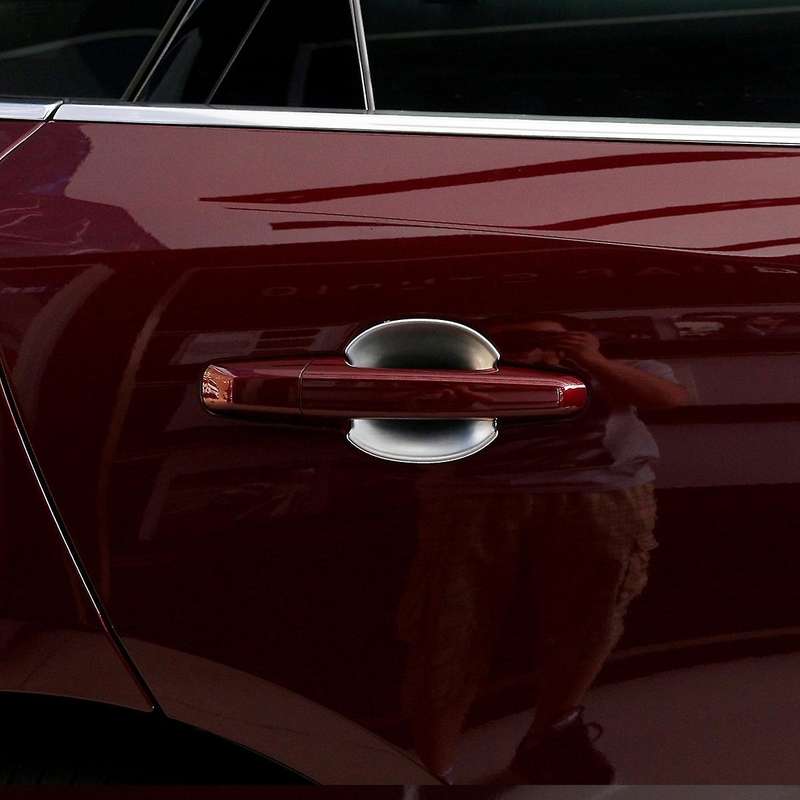 for XE XF 2017-2019 ABS Car Door Handle Bowl Cup Cover Trim Frame Sticker Styling Exterior Accessori