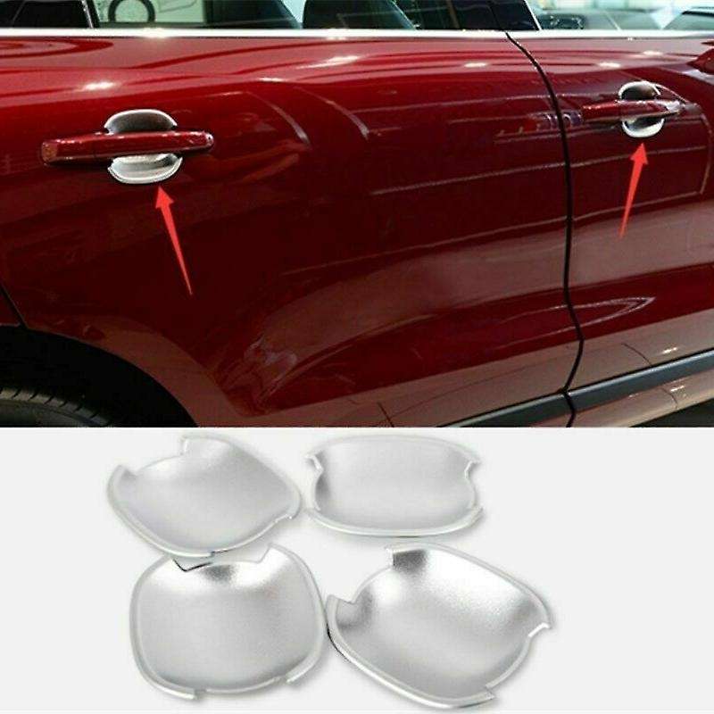 for XE XF 2017-2019 ABS Car Door Handle Bowl Cup Cover Trim Frame Sticker Styling Exterior Accessori