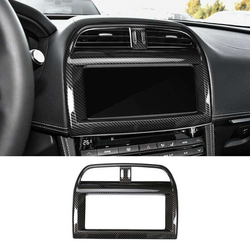 for XE X760 F-Pace 2015-2020 Car Accessories Central Control Navigation Screen Frame Trim Cover Stic